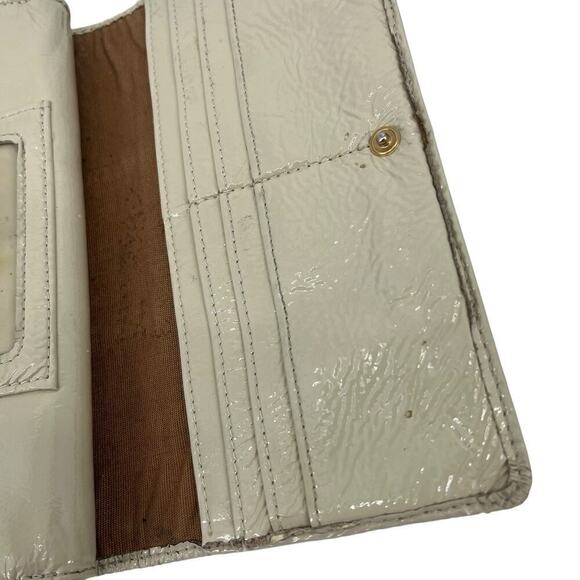 Hobo International Wallet Patent Leather Geometric‎ Colorful Square Zip - Picture 7 of 9